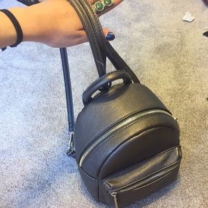 *SOLD* Space/silver Grey mini backpack